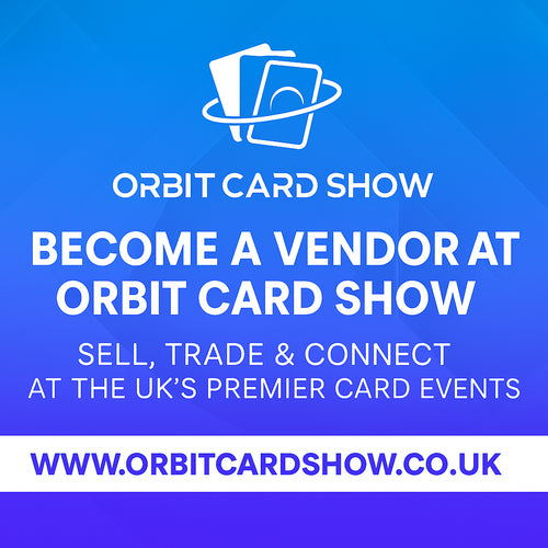 Want to be a vendor as an Orbit Card Show? Reserve your tables today.